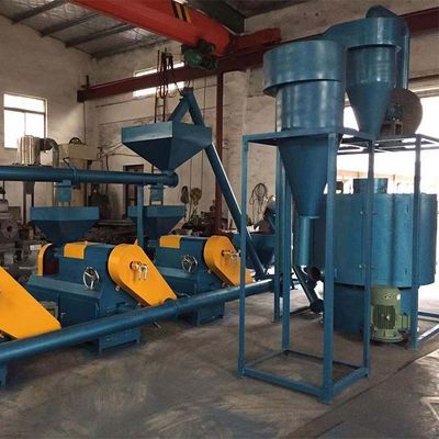 45KW Waste Tyre Recycling Machine Grinding Tires Into Crumb Rubber Line